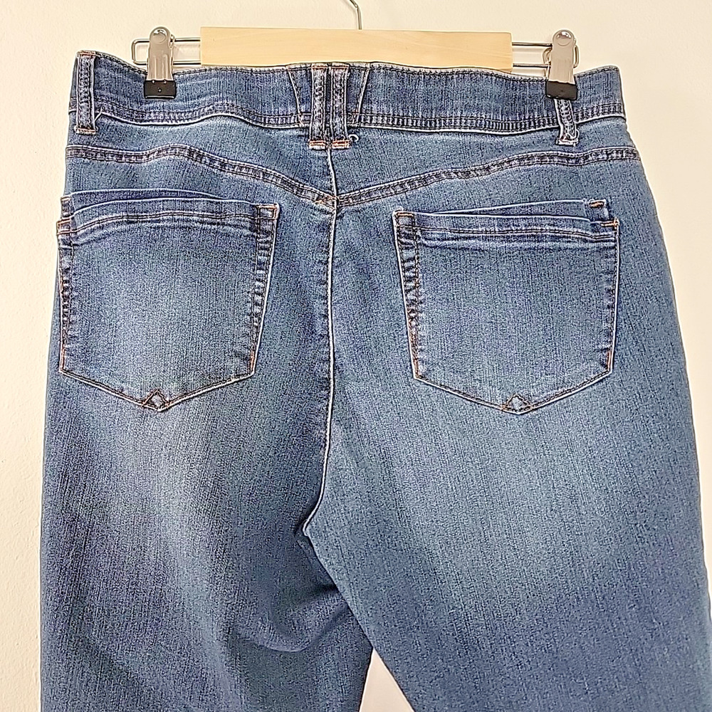 Democracy‎ Ab Tech Jeans Womens 10 Blue Stretch Mid Rise Skinny - Picture 5 of 7